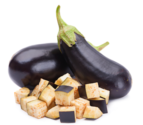 Diced Eggplant